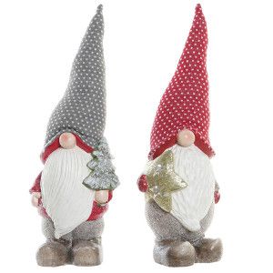 PAPA NOEL FIGURA DECORATIVA CON LUZ LED 23X18X63CM