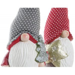PAPA NOEL FIGURA DECORATIVA CON LUZ LED 23X18X63CM