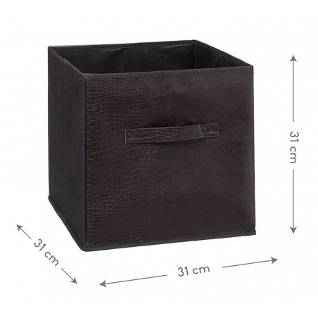CESTA ALMACENAJE COCODRILO 31X31X31