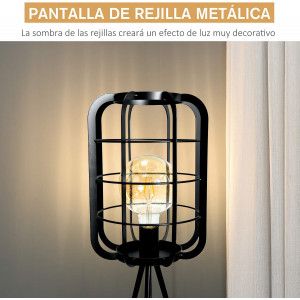 LÁMPARA DE PIE METÁLICA JEYSON 60CM