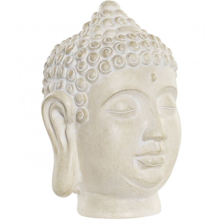 CABEZA BUDA DECORATIVA DE RESINA 18X19X26