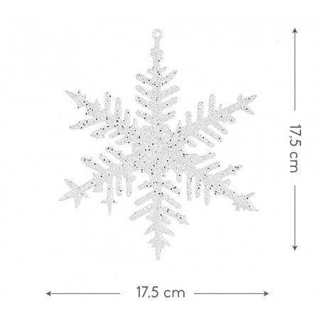 COPO DE NIEVE DECORACIÓN NAVIDEÑA Ø17,5