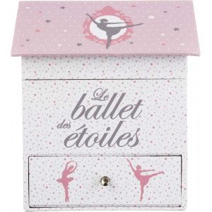 JOYERO MUSICAL INFANTIL BAILARINA FANTASIA 14,3X14,2X16CM