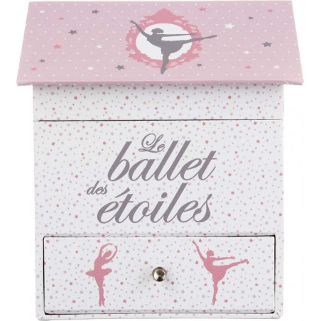 JOYERO MUSICAL INFANTIL BAILARINA FANTASIA 14,3X14,2X16CM