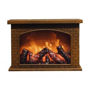 DECORACIÓN NAVIDEÑA DE CHIMENEA CON LUZ CALY