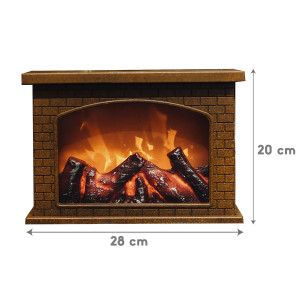 DECORACIÓN NAVIDEÑA DE CHIMENEA CON LUZ CALY