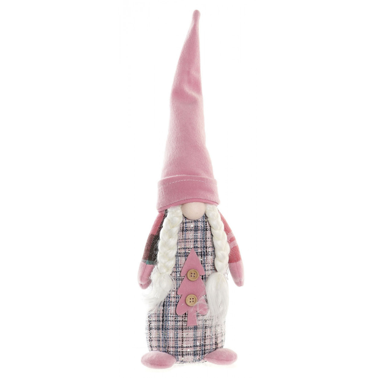PAPA NOEL FIGURA DECORATIVA ÁRBOL 13X12X48CM