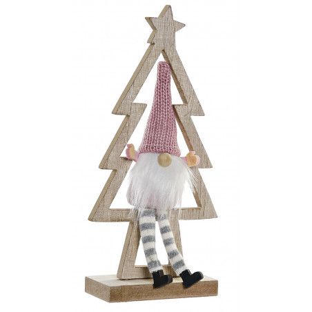 ÁRBOL DE NAVIDAD DECORATIVO MADERA 11X5X22CM