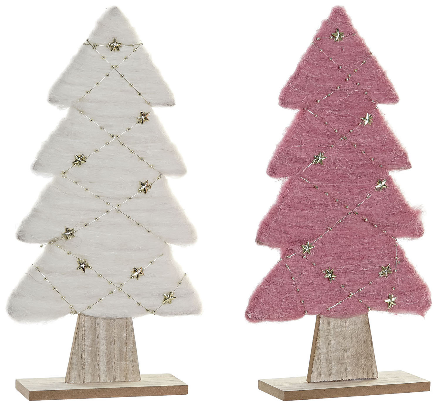 ÁRBOL DE NAVIDAD ESTRELLAS DECORATIVO 19X6X35CM