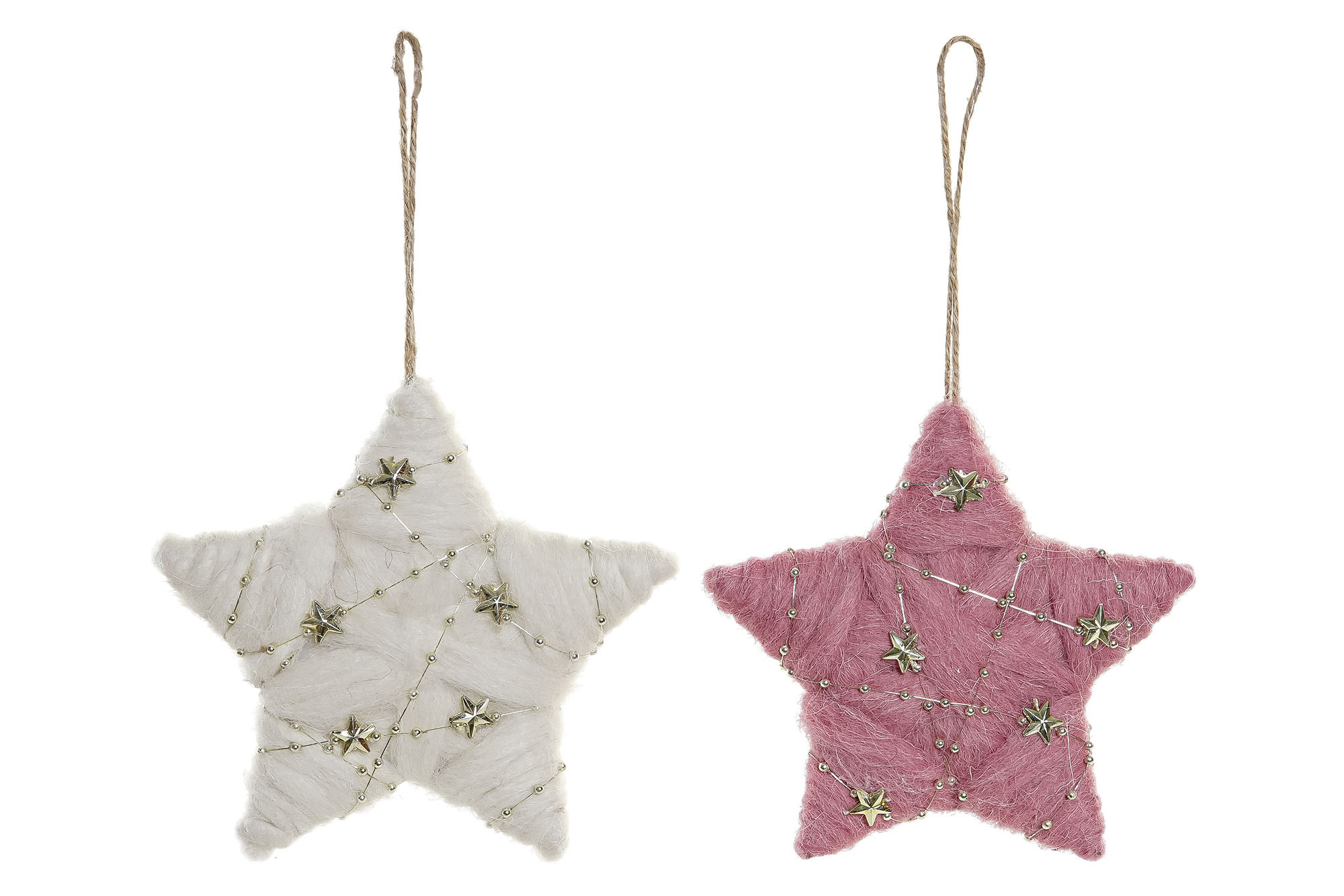 ESTRELLA DECORATIVA NAVIDEÑA LANA 15X2,5X14