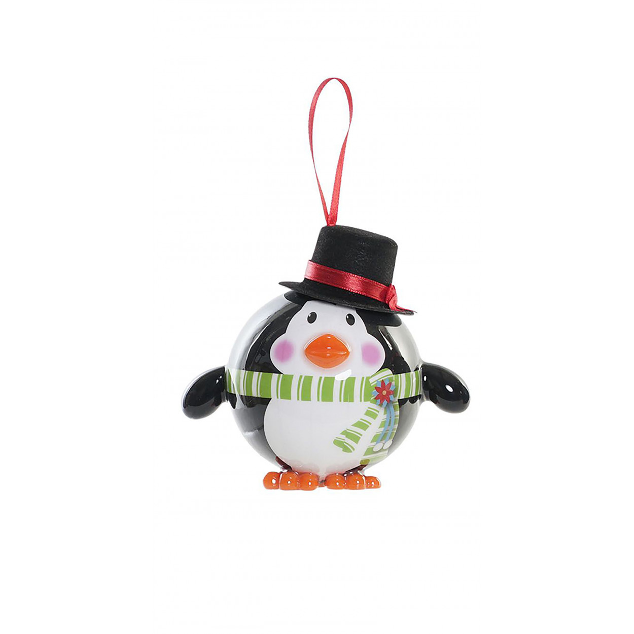 BOLAS DE NAVIDAD PINGUI LED 11X8X15CM