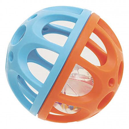 PELOTA SONAJERO JUGUETE INFANTIL PARA BEBÉS MULTICOLOR
