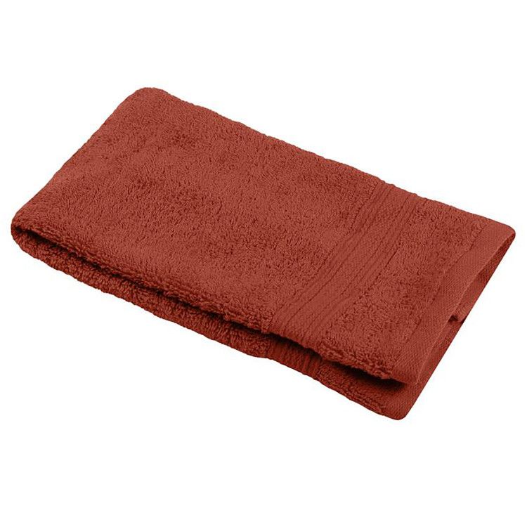 TOALLA BAÑO TOCADOR 100% ALGODÓN 30x50CM TERRACOTA BIO