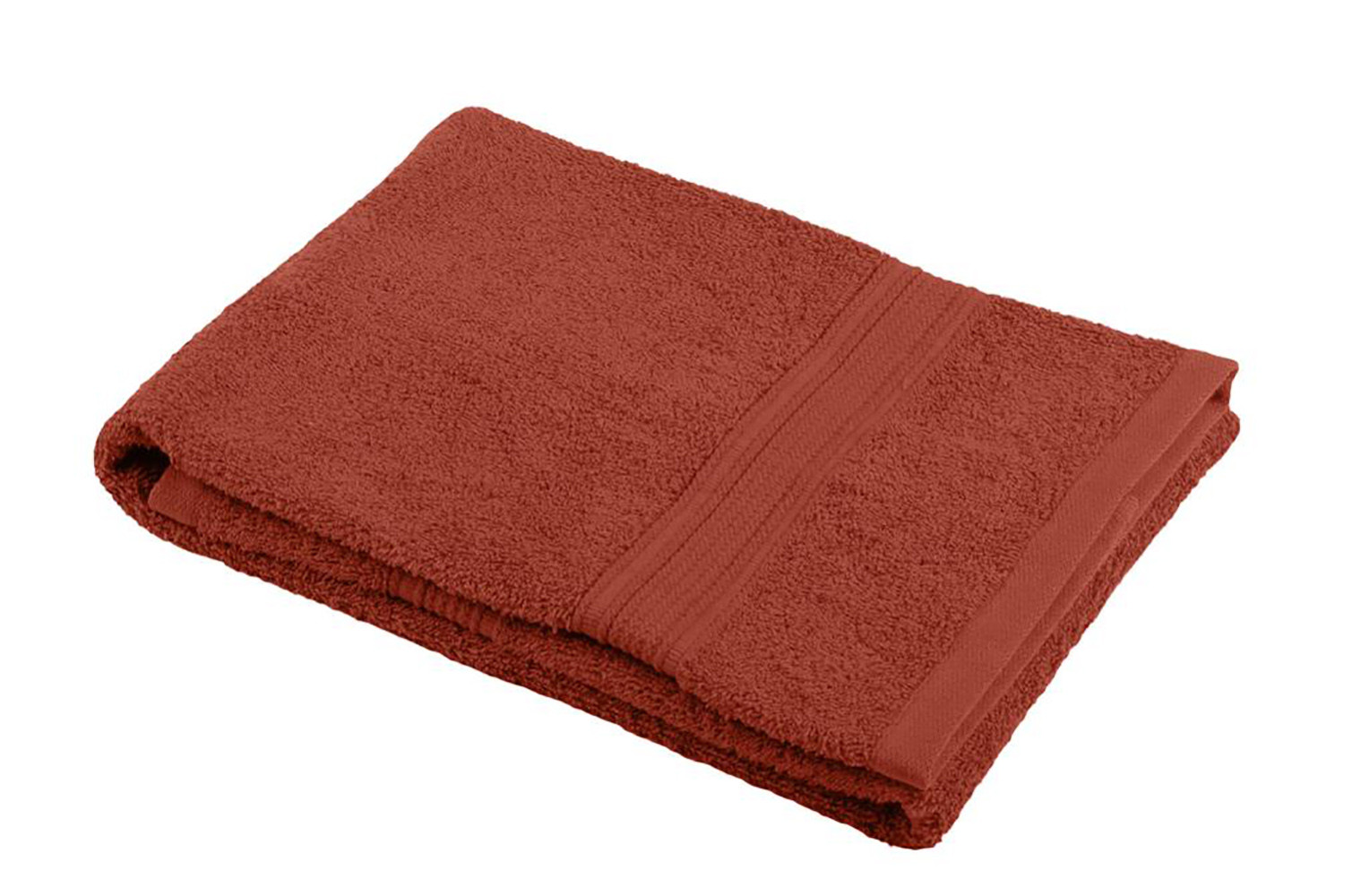 TOALLA BAÑO LAVABO 100% ALGODÓN 50x90CM TERRACOTA BIO