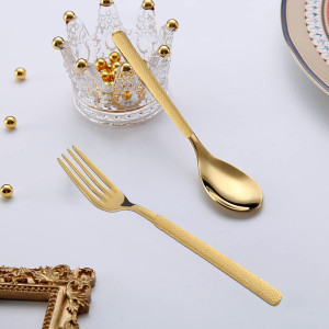 CUBIERTOS GOLD 16 PIEZAS INOX