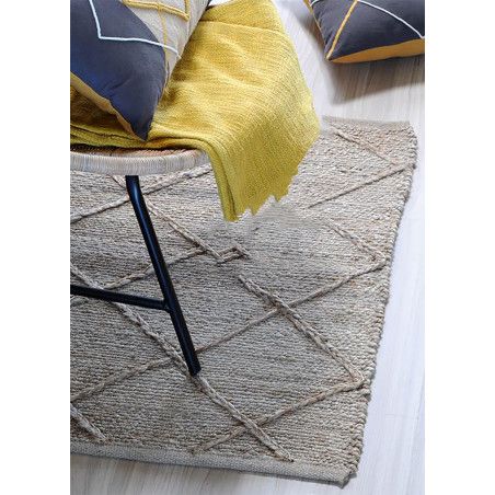 ALFOMBRA DE YUTE ALBA NATUR 60X90 CM