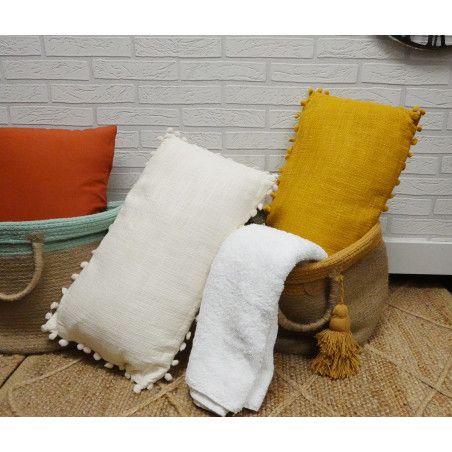 CESTA YUTE ALMACENAMIENTO CON FLECOS 30CM VENUTA