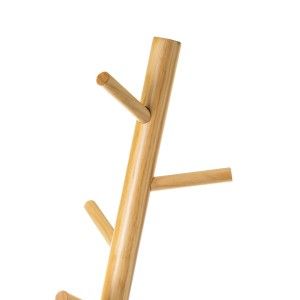 PERCHERO DE PIE MADERA NATURAL 5 BRAZOS