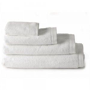 Toalla de baño sábana algodón blanca (100x150)