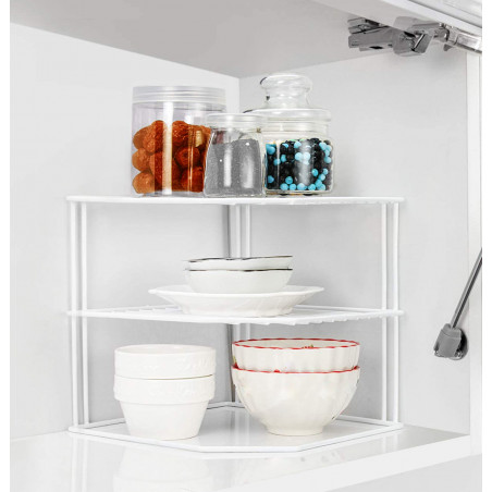 ESTANTE ORGANIZADOR DE COCINA METÁLICO 26X23X26