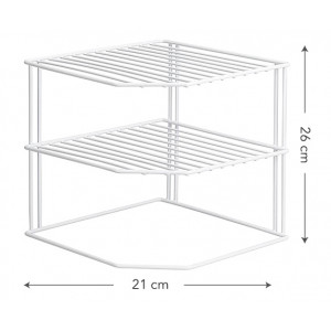 ESTANTE ORGANIZADOR DE COCINA/BAÑO METÁLICO 26X21X26