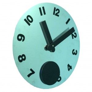 Horloge murale pendule d'argent