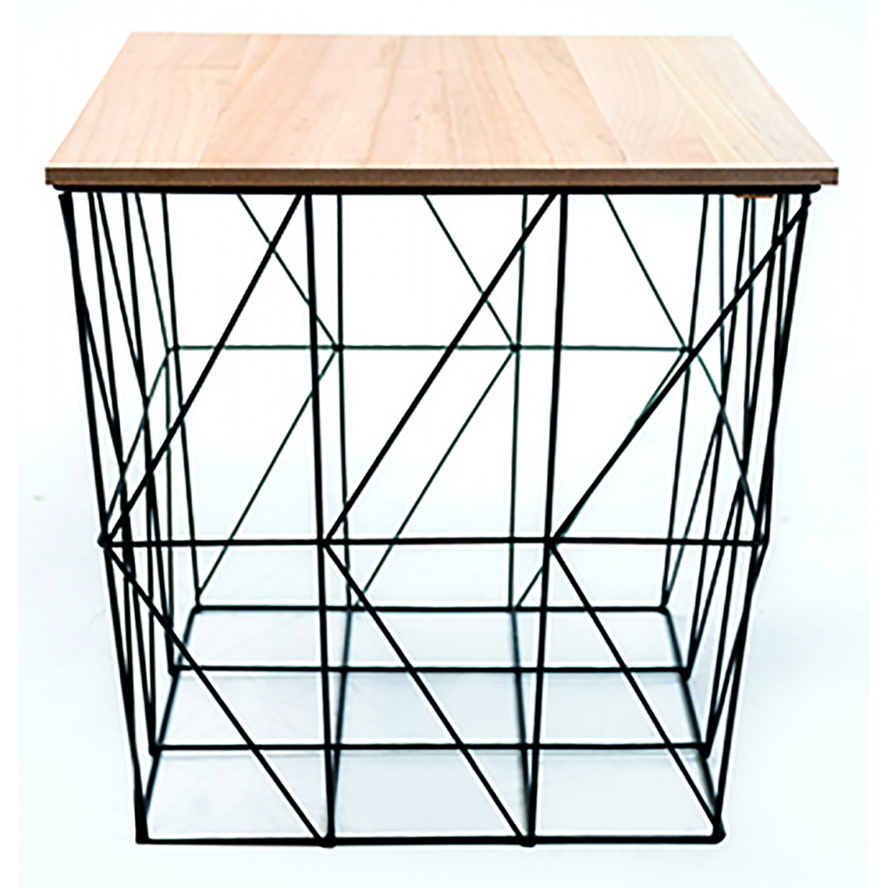 MESA CESTA KUMI NEGRA CUADRADA