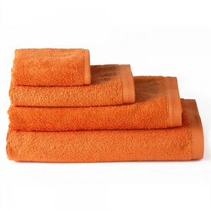 Serviette de douche en coton orange (70x140)