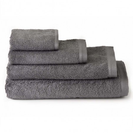 Toalla de baño tocador algodón gris (30x50)