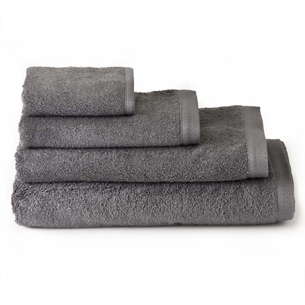 Toalla de baño tocador algodón gris (30x50)