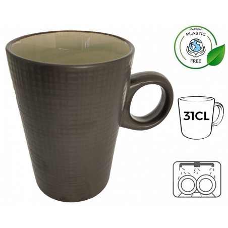TAZA DESAYUNO CERÁMICA CEREALES BRUSH 31CL