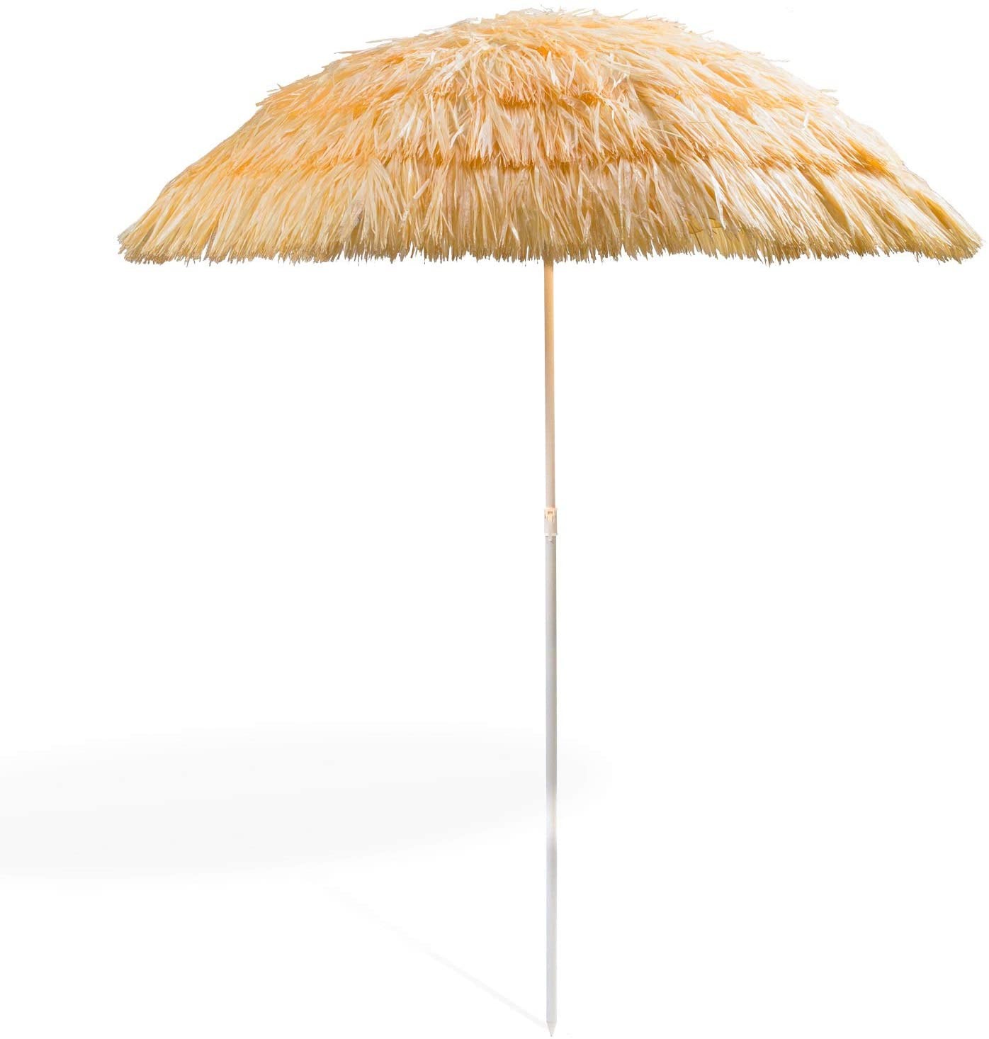 SOMBRILLA PLAYA PLEGABLE DE PAJA ARTIFICIAL CLARA,DURADERA. TROPIC HAWÁI 175CM