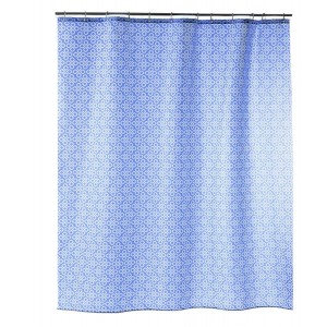 CORTINA DE DUCHA 180X200 AZUL "TREBOL"