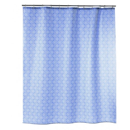 CORTINA DE DUCHA 180X200 AZUL "TREBOL"