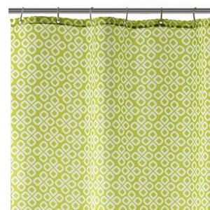 CORTINA DE DUCHA 180X200 VERDE "TREBOL"