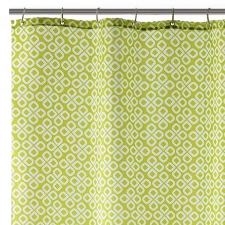 CORTINA DE DUCHA 180X200 VERDE "TREBOL"