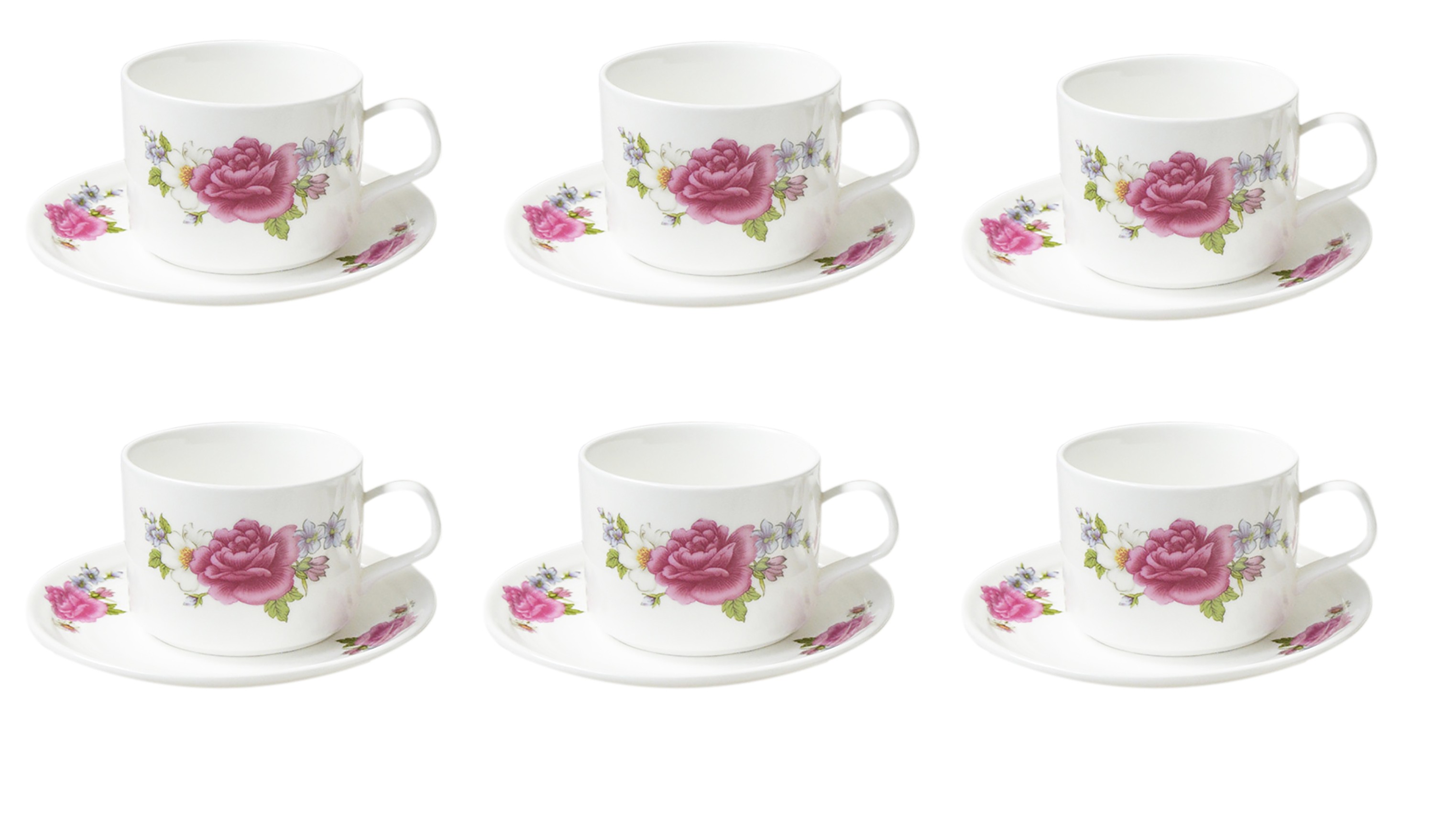 Set of 6 cups and saucers...
