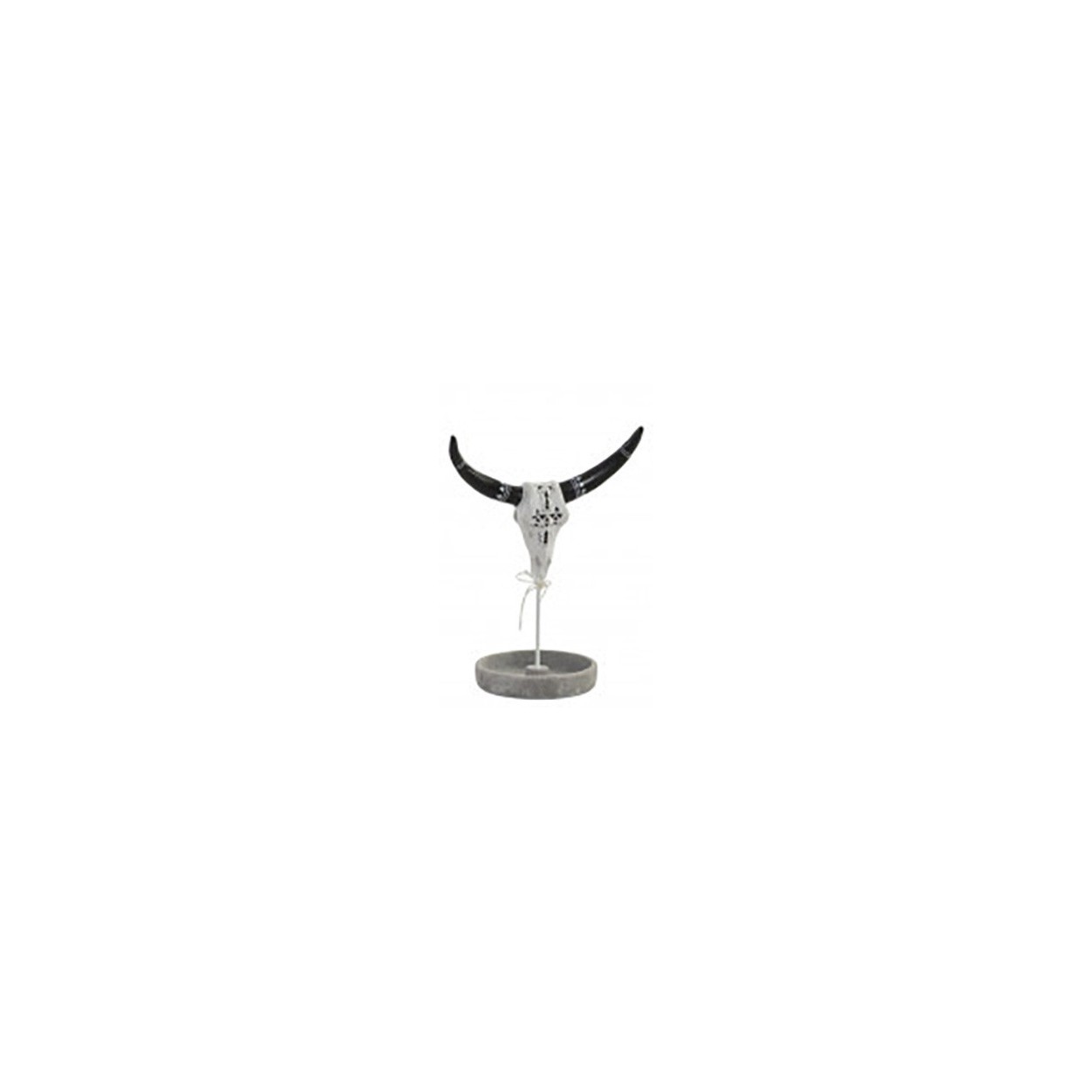 Anillero expositor en forma de cabeza de res para joyas o anillos. Diseño Étnico. Muy original. 18 x 23.5 cm - Hogar y más