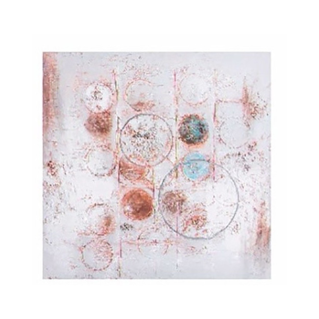 CUADRO DECORATIVO LIENZO PINTADO ABSTRACTO 60X60X2,8CM