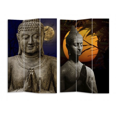 Biombo de tela fotoimpresión con diseño de buda 120x180