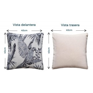 COJÍN DECORATIVO CUADRADO JUNGLE LORO
