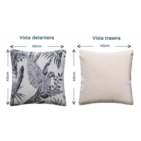 COJÍN DECORATIVO CUADRADO JUNGLE LORO