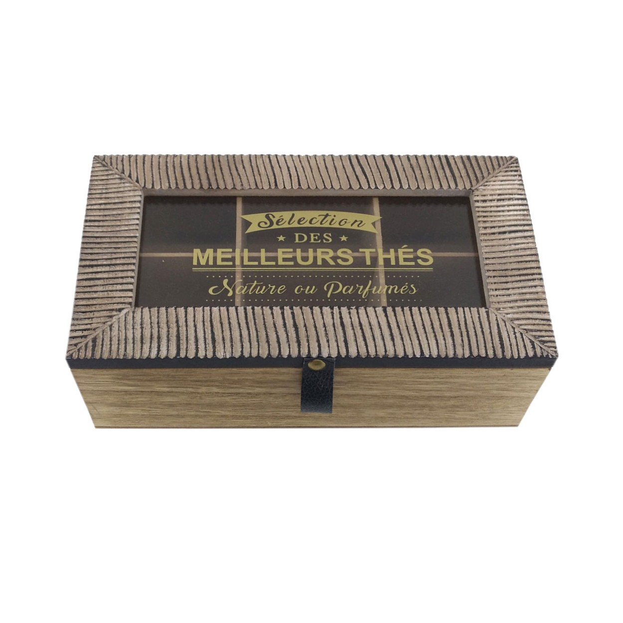 Caja de madera para té e infusiones.