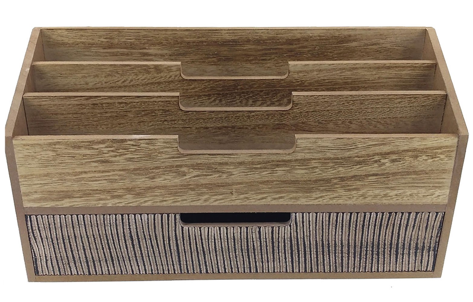 Archivador de madera étnico organizador.