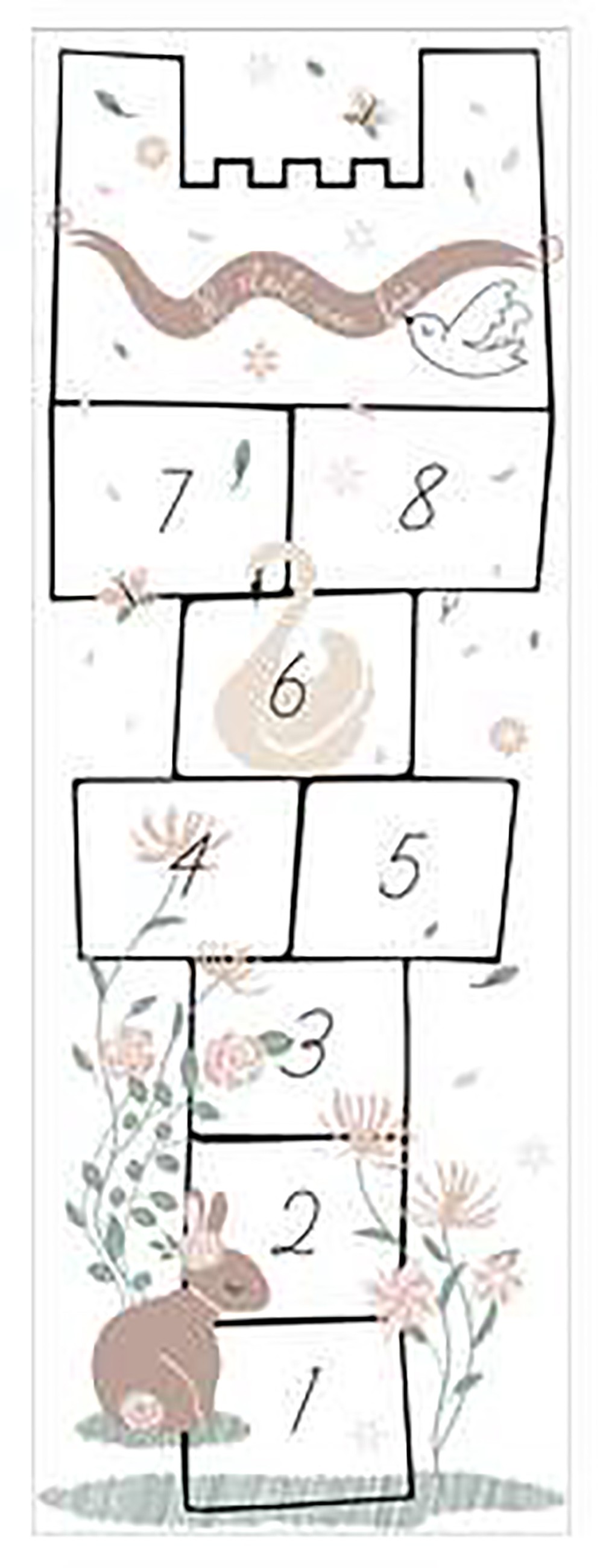 PEGATINA DEL JUEGO LA RAYUELA INFANTIL
