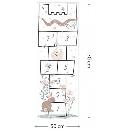 PEGATINA DE LA RAYUELA JUEGO INFANTIL 50X70