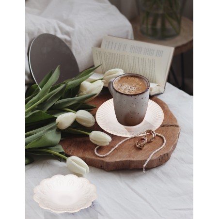 BANDEJA VACIABOLSILLOS CERÁMICA BLANCA SET 2