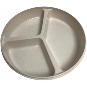 PLATO CON 3 DEPARTAMENTOS PARA MANTENER SEPARADO LOS ALIMENTOS.