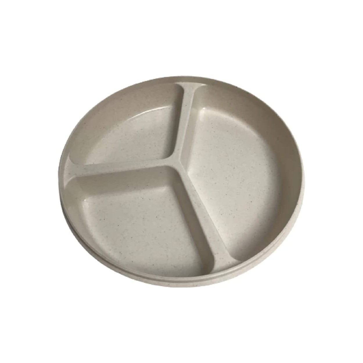 PLATO CON 3 DEPARTAMENTOS PARA MANTENER SEPARADO LOS ALIMENTOS.