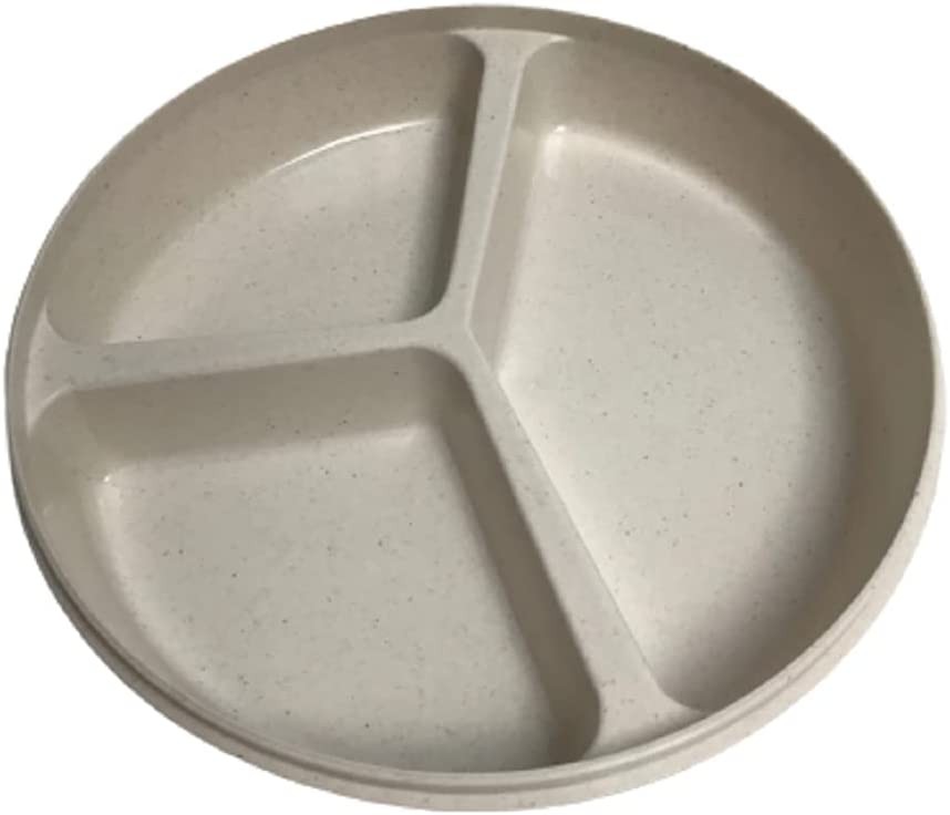 PLATO CON 3 DEPARTAMENTOS PARA MANTENER SEPARADO LOS ALIMENTOS.